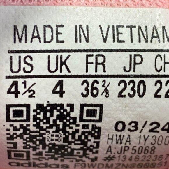 Adidas VL Court Bold J Kids Sneakers | Size 4.5 - Picture 6 of 6